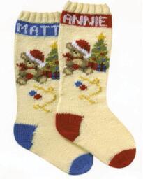 Personalized Hand Knitted Christmas Stocking