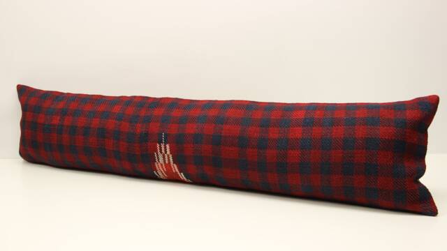 Handmade Kilim Lumbar Pillow Cover, 12x48 King Size Bedding - image 1