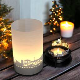 stuttgart Skyline Candle Souvenir Gift With Shadow Projection - thumbnail 2