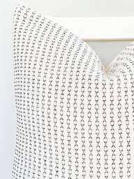 Black Striped Pillow, Neutral Farmhouse Modern Bohemian, Boho, Lumbar Throw Home Decor, Decorative Pillow - thumbnail 1