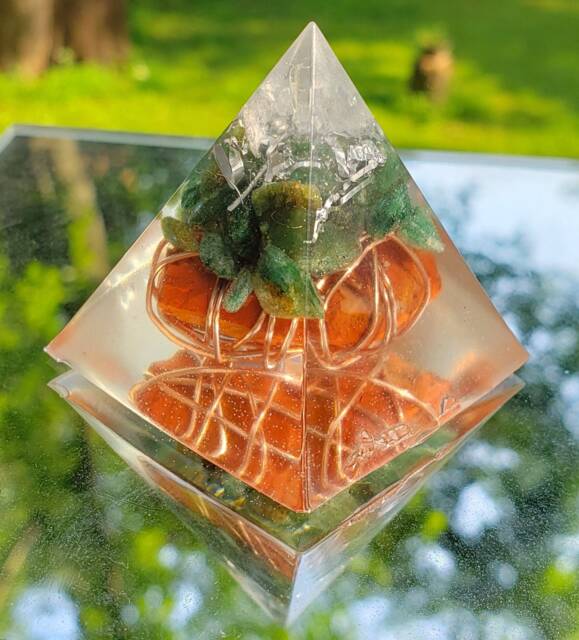Orgone Healing Pyramid Lg - image 1