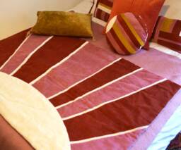 Blanket 95x140cm - Handmade in France Corduroy Patchwork