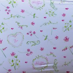 Personalised, Organic Cotton, Fitted Cot Sheet, Sweetpea, Zoe - thumbnail 3