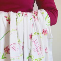 Personalised, Organic Cotton, Fitted Cot Sheet, Sweetpea, Zoe - thumbnail 4