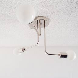 Flush Mount Ceiling Light - Minimalist Triple Arm Living Room Bedroom Lighting Bathroom Dining Kitchen Ul Listed - thumbnail 2