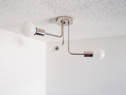 Flush Mount Ceiling Light - Minimalist Triple Arm Living Room Bedroom Lighting Bathroom Dining Kitchen Ul Listed