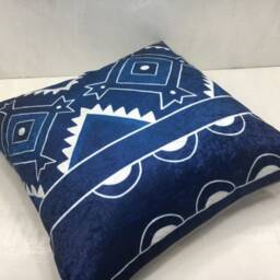 Handwoven Silk Ikat Pillow Cover, 20x20, Modern Home Decor - thumbnail 4