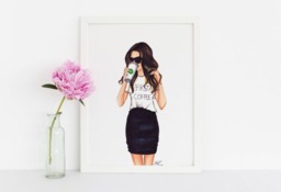 First Coffee - Fashion Print Illustration Art Mug By Melsy's Illustrations - thumbnail 1
