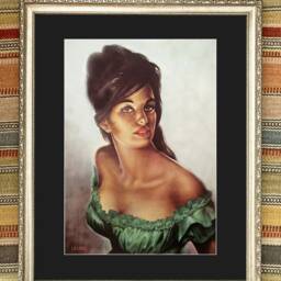 Jh Lynch - Tina Nymph Woodland Goddess Large Framed Vintage Kitsch Art Prints - thumbnail 3