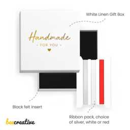 First Christmas in New Home Gift, Personalised House Ornament With Red Bag - thumbnail 4
