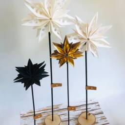 Snappap, Christmas Star, Vegan, Paper Star On A Stick, Decoration, Gift - thumbnail 2