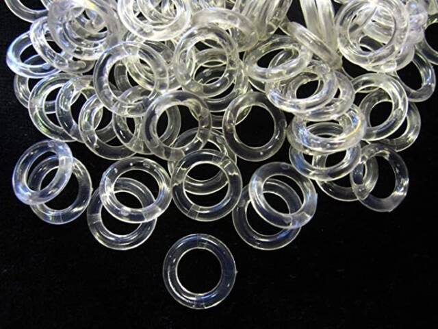 Clear 13mm Rings For Roman Blinds - Packs Of 10, 20, 30, 50, 100 - image 1