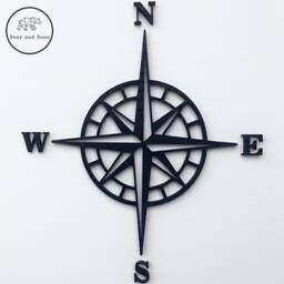 Compass - Wooden Wall Art Home Travel, Decor, Decoration, Wood, Nature, Living Room, Bedroom, Adventure, Boho - thumbnail 3