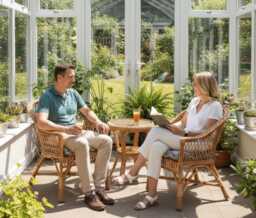 Wicker Chair, Rattan Patio Conservatory Furniture, Adult Adult Wicker Garden