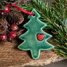 Ceramic Christmas Tree Decoration - thumbnail 1