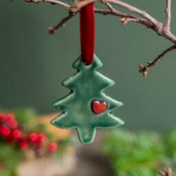 Ceramic Christmas Tree Decoration - thumbnail 4