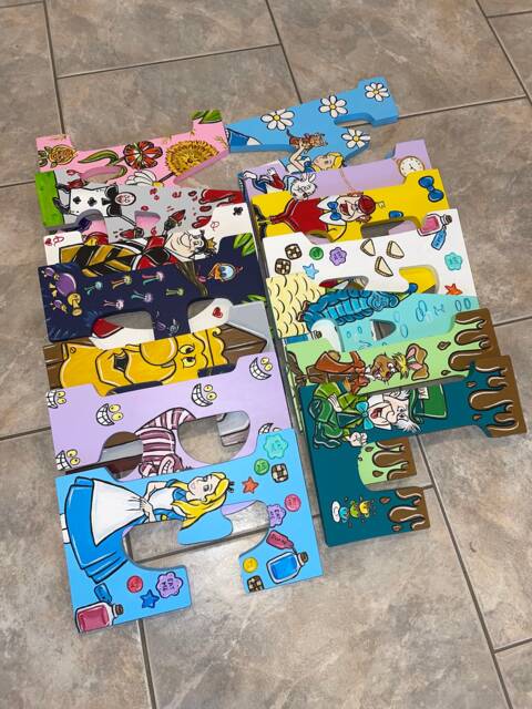 Hand Painted Alice in Wonderland Letters - Per Letter - image 1