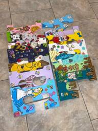 Hand Painted Alice in Wonderland Letters - Per Letter - thumbnail 1