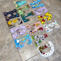 Hand Painted Alice in Wonderland Letters - Per Letter - thumbnail 2