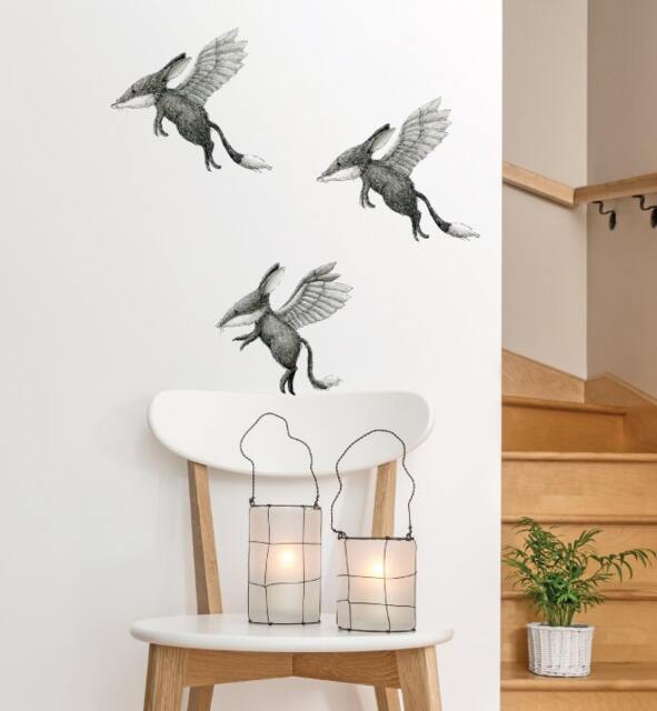 Bilby Angel Wall Sticker Decal - Australian Animal Decals, Stickers, Kids, Native Animals Art