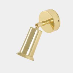 Jasper Modern Brass Wall Spotlight With Swivel 5.5