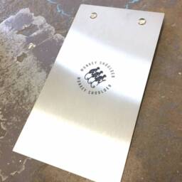 Custom Laser Marked Stainless Steel Clipboard, A4 A5 Dl Sizes - thumbnail 2