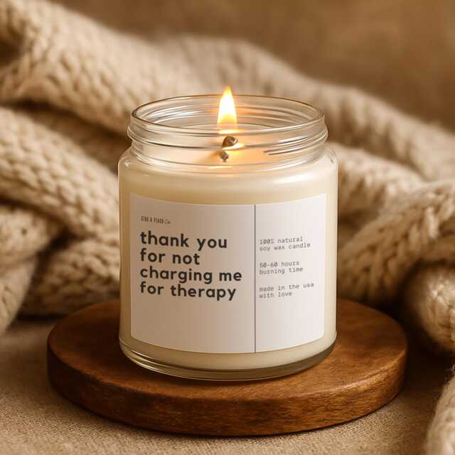 Bestie Candle, Funny Thank You Gift For Coworker, Sister, Best Friend, Therapist Appreciation, Natural Soy Colleague - image 1