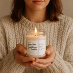 Bestie Candle, Funny Thank You Gift For Coworker, Sister, Best Friend, Therapist Appreciation, Natural Soy Colleague - thumbnail 2
