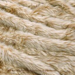 Plush Faux Fur Throw Blanket, Light Brown Blonde Fox, Usa Made - thumbnail 2