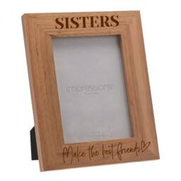 Sisters Make The Best Of Friends Photo Frame, Picture Frame For Sister, Gift Birthday Present - thumbnail 1