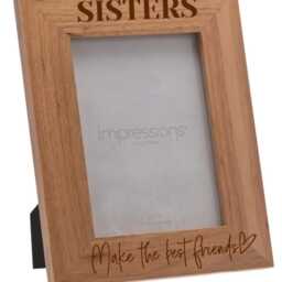 Sisters Make The Best Of Friends Photo Frame, Picture Frame For Sister, Gift Birthday Present - thumbnail 2
