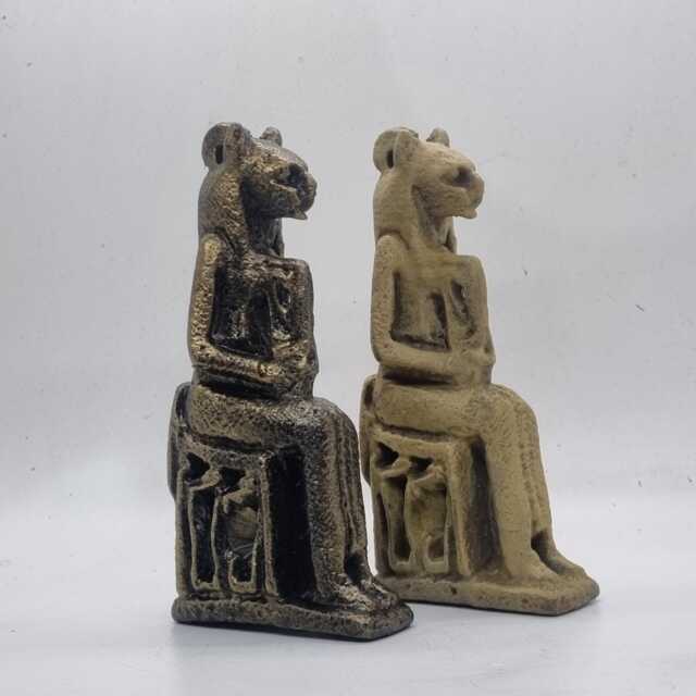Goddess Bastet Statuette. 3D Printed Cat Deity Figurine, Egyptian Goddess, Resin Statue, Ancient Queen Gift Idea, Animal Ornament - image 1