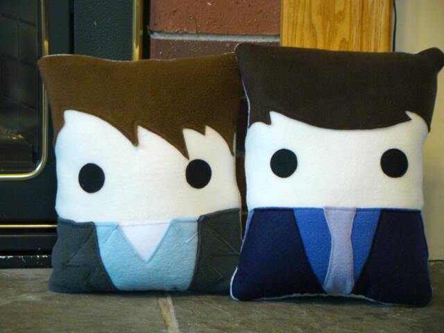 Torchwood Inspired Plush Pillow, Ianto Jones. Jack Harkness, Decorative Pillow - image 1