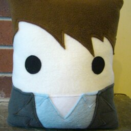 Torchwood Inspired Plush Pillow, Ianto Jones. Jack Harkness, Decorative Pillow - thumbnail 3