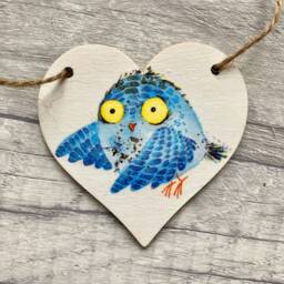 Cartoon Owl Bunting, Autumn Woodland Animal Garland, Bird Wall Decor, Gifts For Friend - thumbnail 3