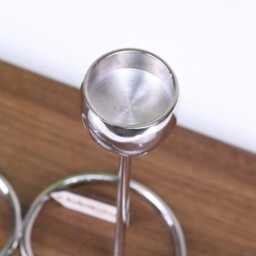 Tansari Heart Candle Holder Chrome Metal - thumbnail 3