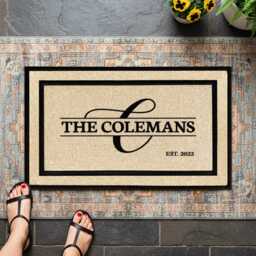 Customizable Personalized Family Doormat - Unique Housewarming Gift - thumbnail 2
