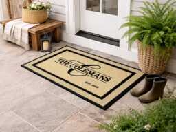 Customizable Personalized Family Doormat - Unique Housewarming Gift - thumbnail 1