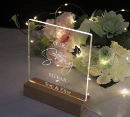 Personalised Night Light Led Lamp Gift Our Story So Far Love Design - thumbnail 1