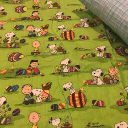 Snoopy Peanuts Gang Easter Pillow, Pillowcase & Quilted Blanket Set - thumbnail 2