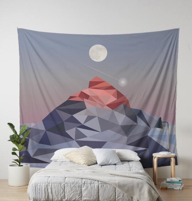 Mondern Wall Tapestry, Mountain Tapestry, Nature Wall Tapestry, Wanderlust, Boho Tapestry, Dorm Tapestry - image 1