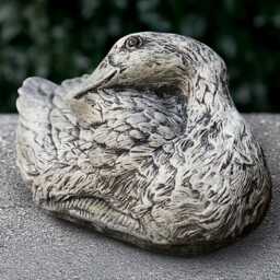 Outdoor Goose Sculpture Concrete Duck Statue Stone Bird Decoration Cement Animal Ornament Handmade Duck Lover Gift Front Door Figurine - thumbnail 2