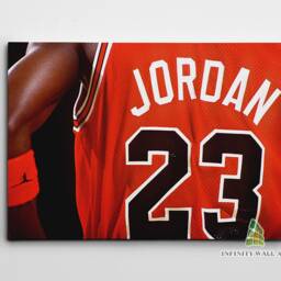 Michael Jordan 23 Nba Canvas Art Wall Print Picture Sports Basketball Framed Home Decor -E249 - thumbnail 2
