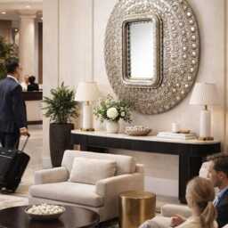 Oval Mango Wood Mirror - Antique Silver Peacock Feather Frame, 118x90cm Wall Decor - thumbnail 4