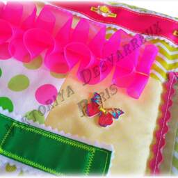 Fidget Quilts For Alzheimer's , Dementia Busy Blanket Finget Lap Activity Sensory Gift Grandmother Autism - thumbnail 4