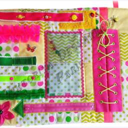 Fidget Quilts For Alzheimer's , Dementia Busy Blanket Finget Lap Activity Sensory Gift Grandmother Autism - thumbnail 3