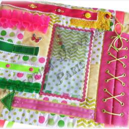 Fidget Quilts For Alzheimer's , Dementia Busy Blanket Finget Lap Activity Sensory Gift Grandmother Autism - thumbnail 2