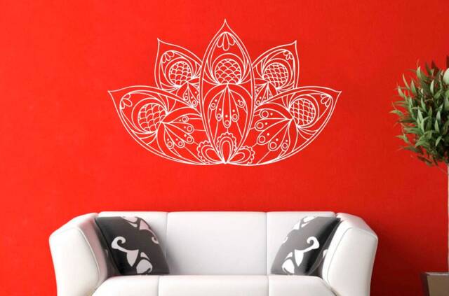 Mandala Flower Wall Decal Removable Vinyl Yoga Decor 1822 - image 1