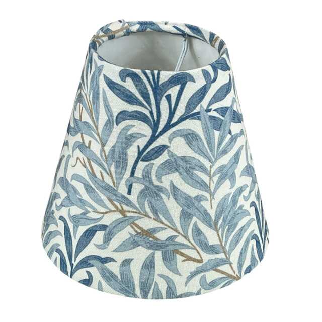 William Morris Candle Clip Lampshade With Willow Bough Azure, Handmade Lampshades, Lamp Shade, On Lampshade, Leaf - image 1