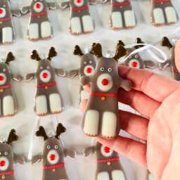 Fused Glass Reindeer Christmas Decoration -Fused Ornament, Raindeer Decoration, Cornish - thumbnail 3
